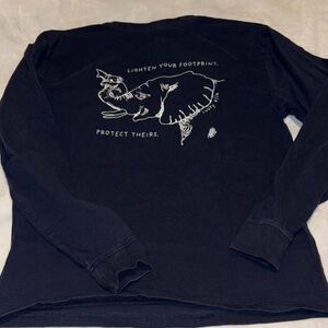 Ivory Ella Navy Elephant Long Sleeve